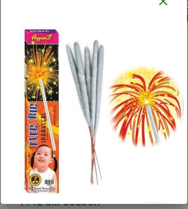 12 CM ELECTRIC SPARKLERS ( 10 PCS ) ( 5 BOX )