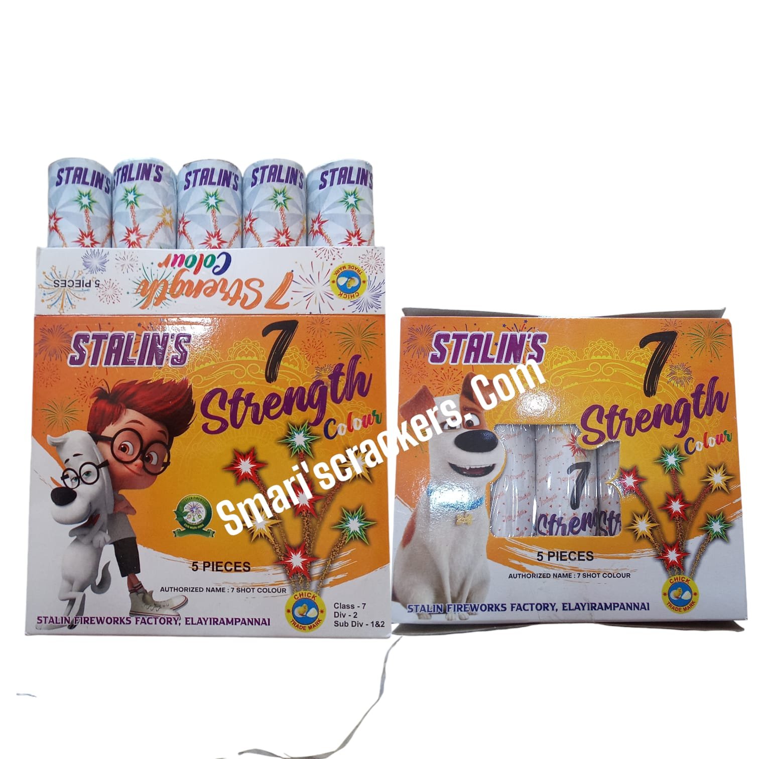 7 COLOUR SHOTS ( 1 BOX ) ( 5 PCS )